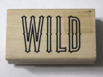 Wild Western Cowboy Font Text Rubber Stamp 2019 American Crafts • $8.99