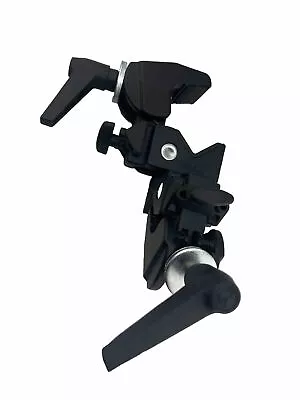 Two Manfrotto Super Clamp Art .035 Joined Together Black Made In Italy • $46.50