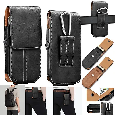 Cell Phones Vertical Leather Carrying Pouch Case Cover Holster With Belt Loop • $9.99