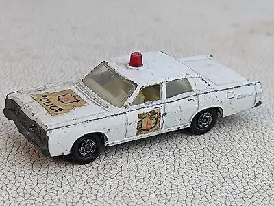 Matchbox Lesney No.55/73 Mercury White Police Car Sedan  • $7