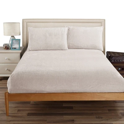 $29 • Buy Ramesses Teddy Fleece Fitted Sheet Combo Set