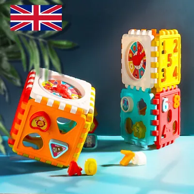 Baby Activity Cube Play Centre Music Toys Educational Early Learning Kids Gift W • £7.88