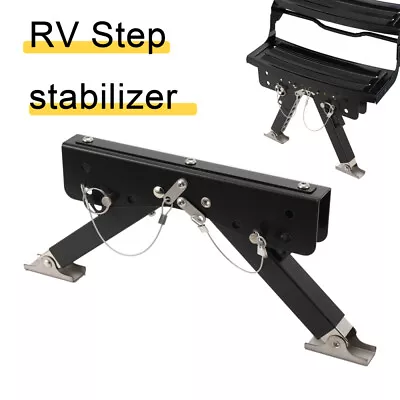 RV Step Stabilizer Kit Adjustable Height Outside For Travel Trailers & Motorhome • $28.99