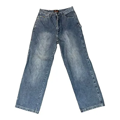 VTG Mens DTEK Mens 34 X 32 Carpenter Relaxed Denim Jeans Y2K Wide Leg • $23.17