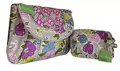 Vera Bradley PURSE & MAKE UP BAG Vtg Watercolor POCKETBOOK 2011 RETIRED NOS • $79.98