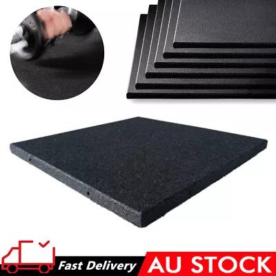 1M*1M Home Gym Rubber Flooring Tiles High Density Floor Gym Mat 15mm Thick • $30.40