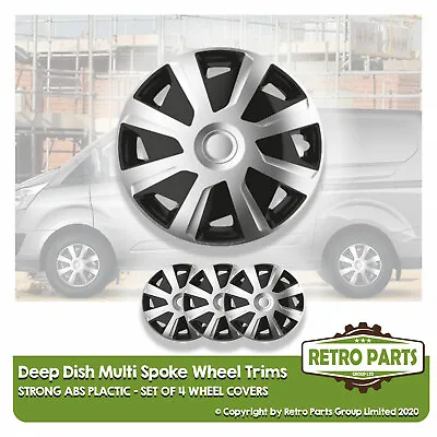 16 Inch Spoke Deep Dish Van Wheel Trims For VW Vans Hub Caps Covers • $43.15