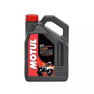 Motul 7100 4T 10W-40 Synthetic Ester Motorcycle Engine Oil 4 Liter 104092 • $53.96