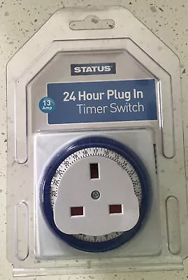 Status 24 Hour Segment Square Timer SwitchWhite • £4.50