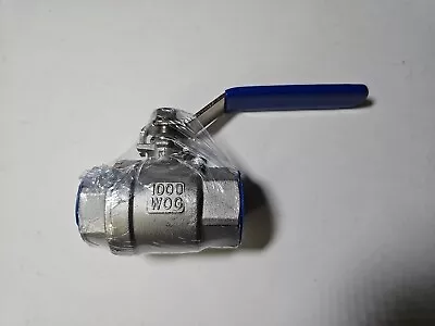 1  Full Port Ball Valve 304 Stainless Steel  - LOCKING HANDLE • $10