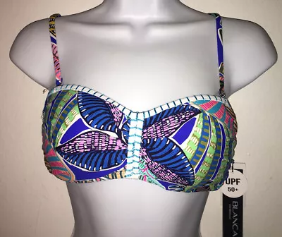 La Blanca Swim Bikini Top Size 6 Swimwear Removable Straps New • $14.99