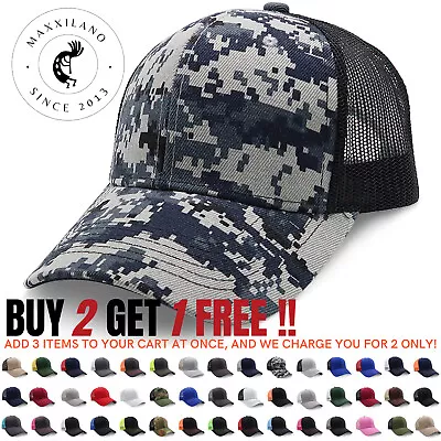 Trucker Hat - Mesh Cap For Men And Women - Adjustable Snapback - Summer Hats • $7.49