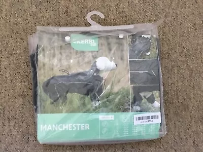 Kerbl Manchester Dog Rain Coat Jacket Waterproof Size XXL Black • £11.99