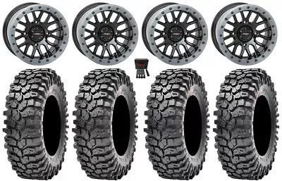 System 3 SB-9 Bdlk 15  Wheels Gloss Bk 32  Roxxzilla 396 Tires RZR Turbo S / RS1 • $2141