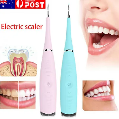 $8.59 • Buy Electric Sonic Dental Whitener Scaler Teeth Calculus Tartar Remover Tool Cleaner