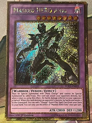 Yugioh - Masked Hero Anki - PGL2-EN011 - Gold Secret Rare - MP • $2.99