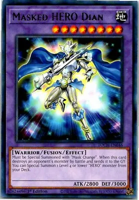 Masked HERO Dian TOCH-EN046 Yu-Gi-Oh! Card Mint 1st Edition • $0.99