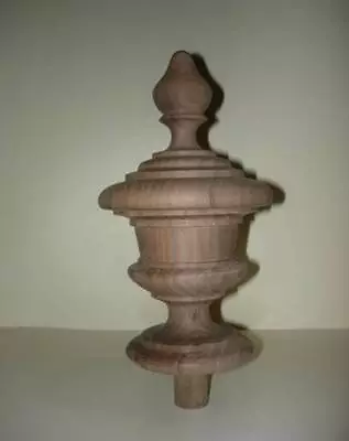 WOOD FINIAL UNFINISHED FOR NEWEL POST FINIAL OR CAP  Finial #63 • $62.95