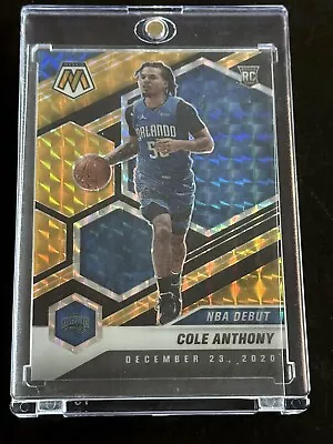 2020-21 Panini Mosaic Cole Anthony Black Gold Rc /8 Magic SP • $59.99