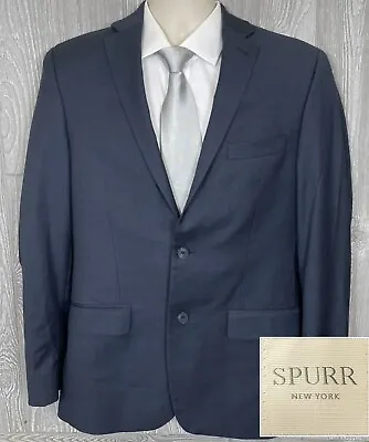 SPURR LONDON WOOL SPORT COAT SUIT JACKET COAT 40R NAVY (t0) • $45