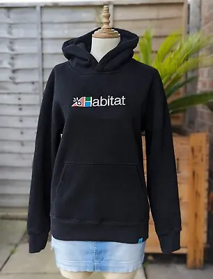 Habitat Skateboard Black Hoodie Warm & Soft Size S • £33