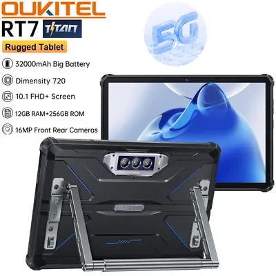 32000mAh 5G Oukitel RT7 Rugged Tablet Mobile Android Outdoor Phone WIFI Unlocked • $431.81