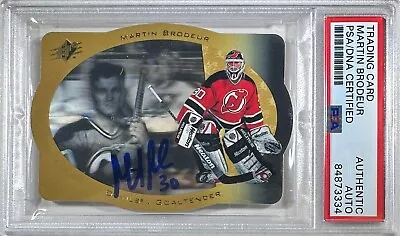 Martin Brodeur Auto Card Upper Deck #25 1996 New Jersey Devils PSA GEM Mint 10 • $279.99