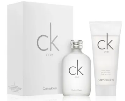 Ck One 6.7 Oz Eau De Toilette Spray Lotion Set Calvin Klein New Mens Unisex Nib • $45.99