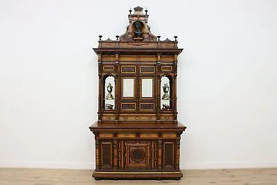 Irish Victorian Antique Cabinet Of Curiosities Or Back Bar #48160 • $24500