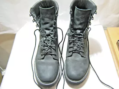 Thursday Boot Co. Matte Black Leather Lace Boots Size 9 Vibram Sole • $174.99