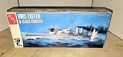 Matchbox/AMT HMS Exeter B-Class Cruiser Plastic Model Ship Kit 1:700 Scale Vtg • $32
