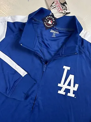 Stitches Men’s XL MLB Los Angeles LA Dodgers Full Zip Track Jacket Blue & White • $55.26