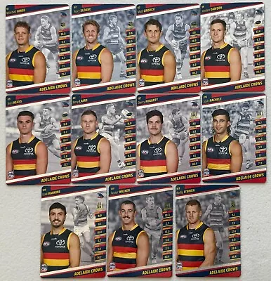 2024 Teamcoach Silver Card Adelaide Team Set (11 Cards) • $3