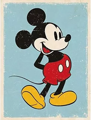 Disney Mickey Mouse Retro Canvas Print 40X50CM • £12.95