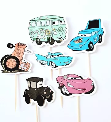 £4.25 • Buy Cars Cupcake/cake Toppers X6