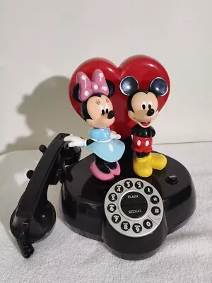 Mickey And Minnie Mouse Heart Telephone Vintage  • $42.99