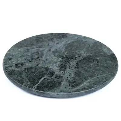 8 In. Dia Natural Green Marble Round Trivet Cheese Serving Board | • $20.99