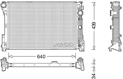 Radiator Fits MERCEDES C180 W204 1.6 08 To 14 M274.910 Denso 2045001203 Quality • £150.71