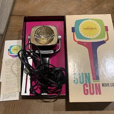 Vintage Sylvania Sun Gun SG-50 Movie Light W/manual Original Box • $34.99