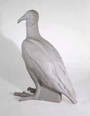 Large Porcelain Fine Art Vulture Committee Sculpture By Jean Schmitt MFA  #V1 • $5000