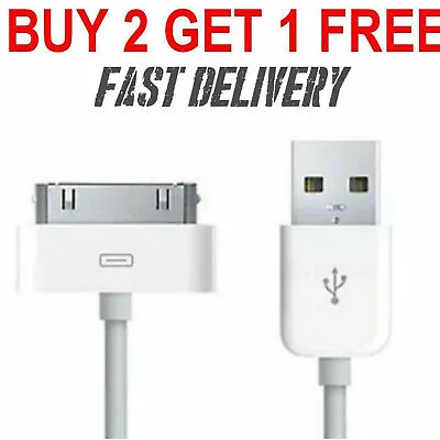 Genuine Charging Cable Charger Lead For Apple IPhone 44S3GSiPodiPad2&1 OEM • £3.49