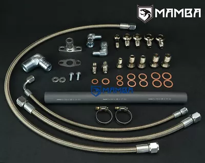 MAMBA Turbo Oil & Water Line Kit For Nissan TD42 Patrol GU TD05H 16G 18G 20G UFI • $166.16