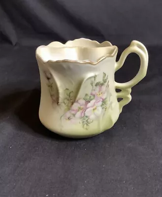 Nippon Shaving Mug Mustache Ornate Hand Painted 3 1/2  10 Oz Vintage • $10