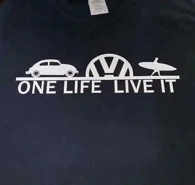 One Life Live It VW Bug Unisex T Shirt • $20