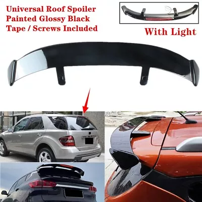 Universal Fit For Mercedes M Class ML 06-11 Rear Roof Spoiler Wing Black W/Light • $86.19