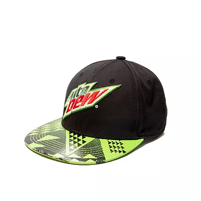 Mountain Dew 2015 Ebroidered Logo Snapback Adjustable Hat Cap Neon Green • $10.88