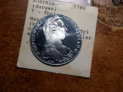 Austria Gem Silver Mirror Surfaces Proof  1780 Maria Theresia Thaler Restrike F1 • $35