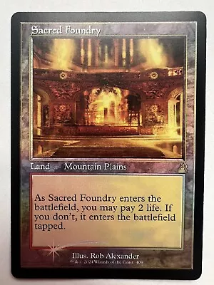 MTG Sacred Foundry (Retro Frame Foil) Ravnica Remastered NM #2 • $20