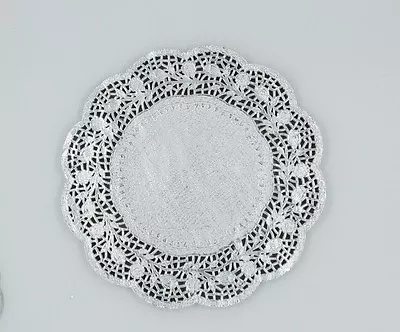 Gold / Silver Foil Paper Lace Doilies 4.5 5.5 6.5 7.5 8.5 9.5 10.5 12   8 Sizes • $46