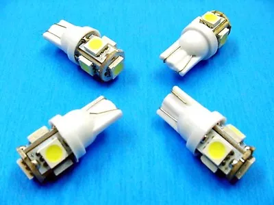 4 BRIGHT White 5 LEDs 12V Side Marker License Plate Clock Dash Lights Bulbs Ford • $10.99